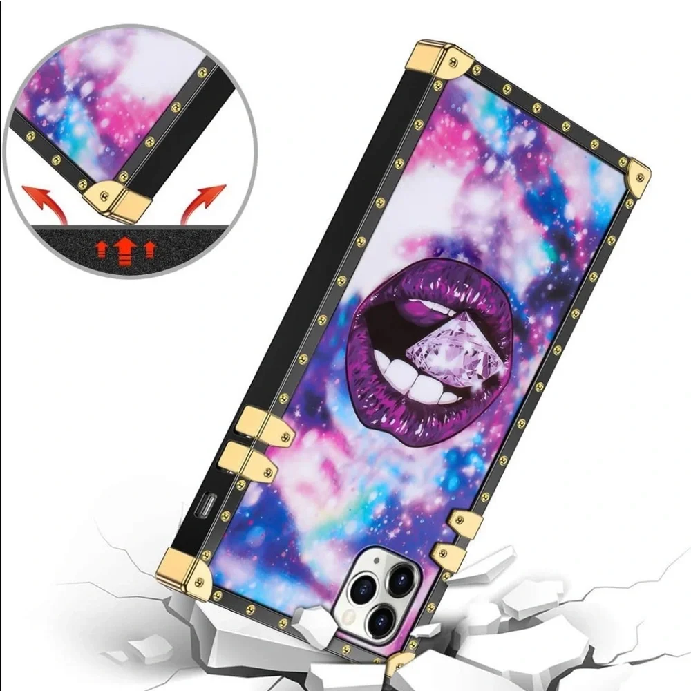 Iphone 11 Pro Max Case with Kickstand for Girls Women Soft TPU Luxury